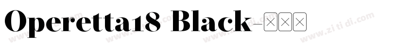 Operetta18 Black字体转换